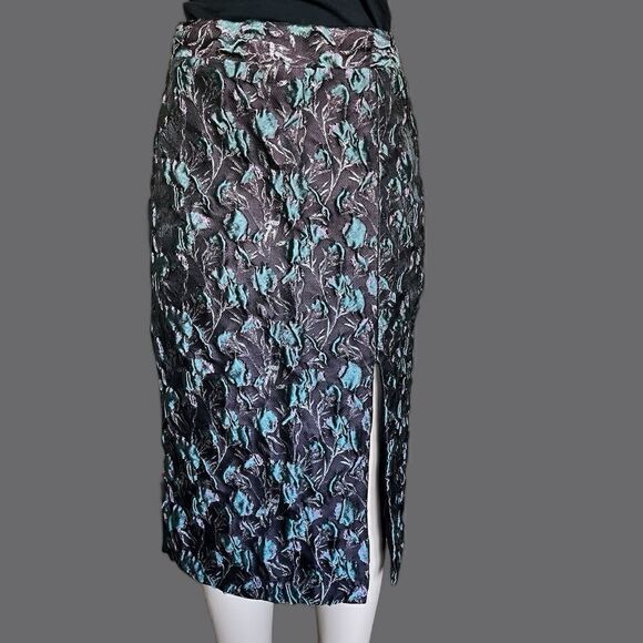 NWT- MARGE Elise Textured Jaquard Pencil Skirt - Picture 2 of 9